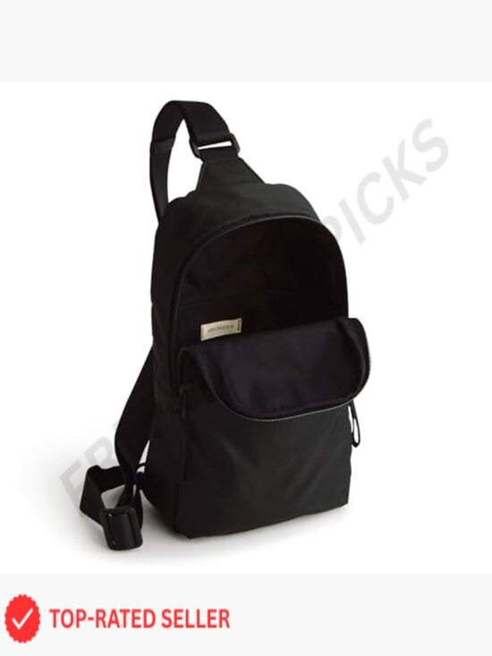 Sling Backpack Lightweight Ripstop Adjustable Strap Zip Compartments Travel
